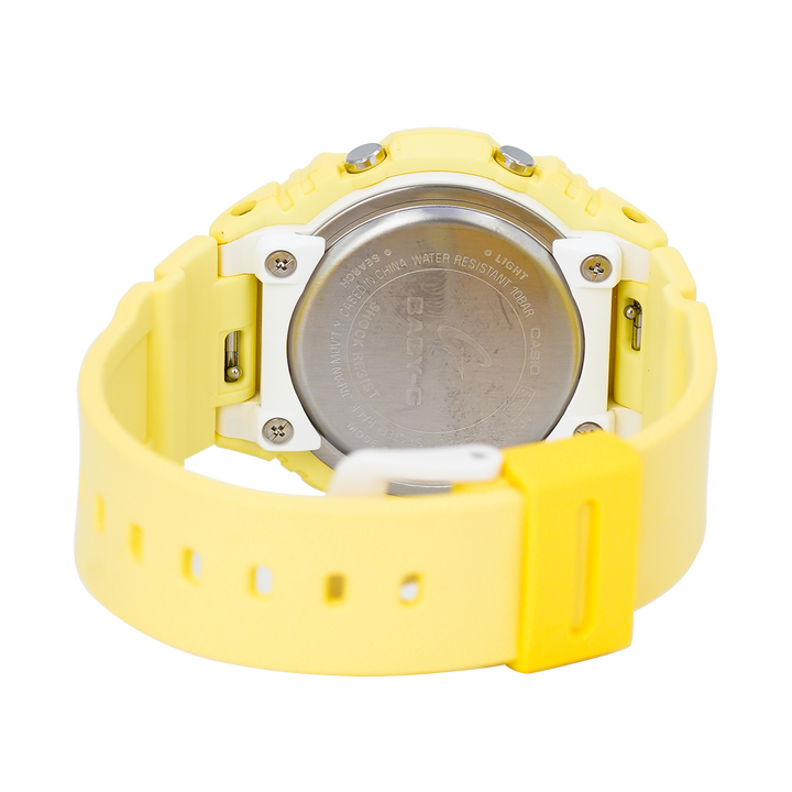 Jam Tangan Casio Baby-G BGA-320-9A Women Playful Beach Collection Yellow Dial Sunshine Yellow Resin Band