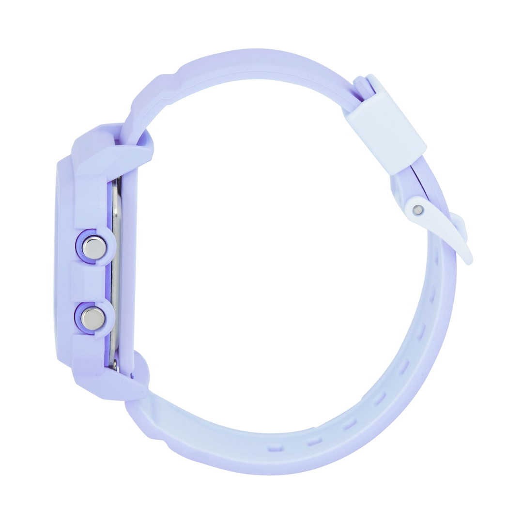 Jam Tangan CASIO BABY G + Plus BGD-10KH-2B Women Digital Dial Light Purple Resin Band