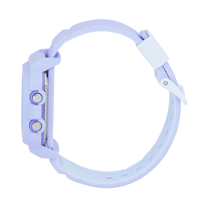 Jam Tangan CASIO BABY G + Plus BGD-10KH-2B Women Digital Dial Light Purple Resin Band
