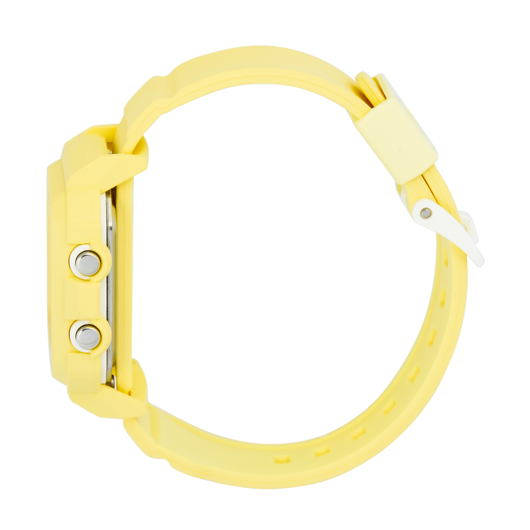 Jam Tangan CASIO BABY G + Plus BGD-10KH-9D Women Digital Dial Yellow Resin Band