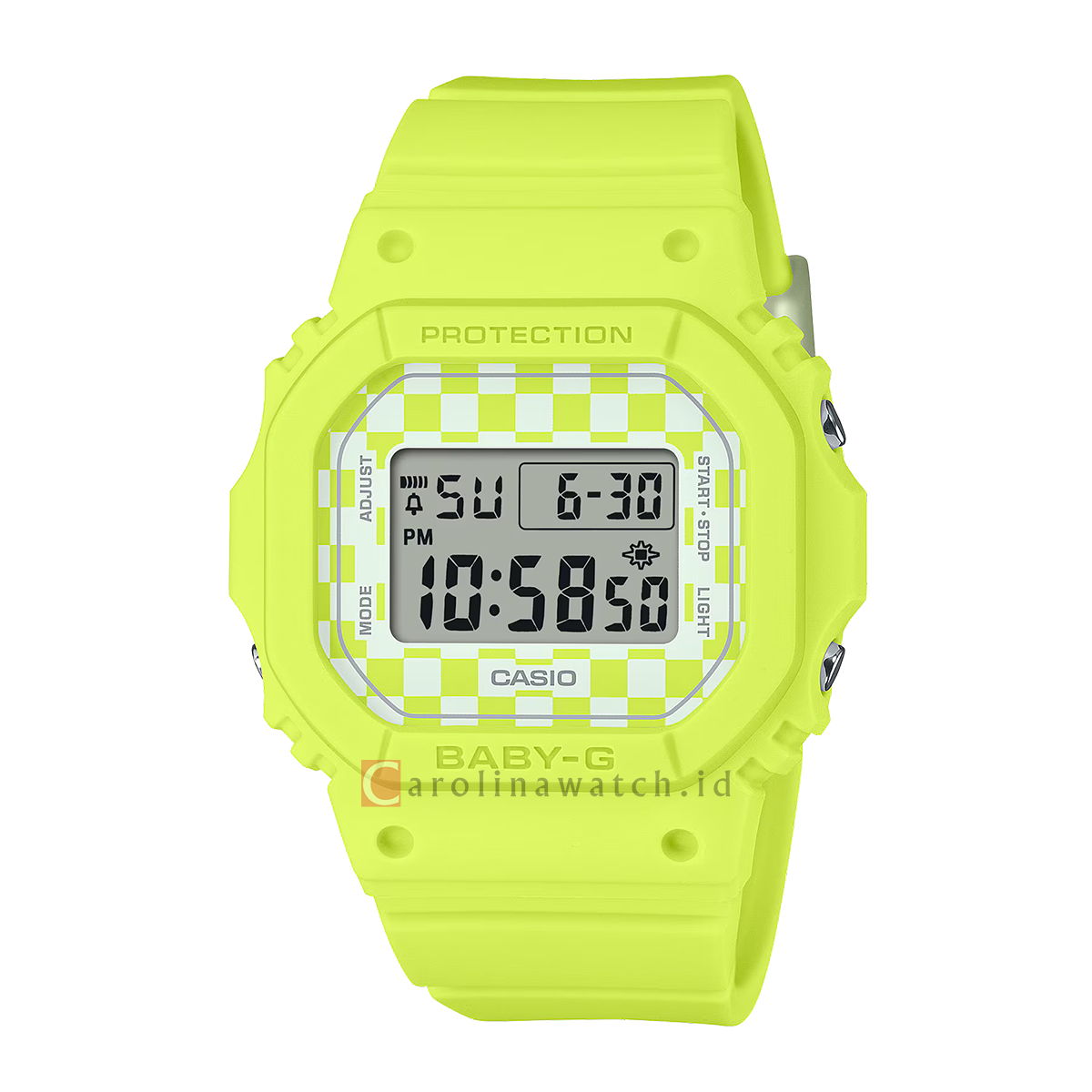 Jam tangan casio baby g skater bgd 565gs 9d women digital dial green r