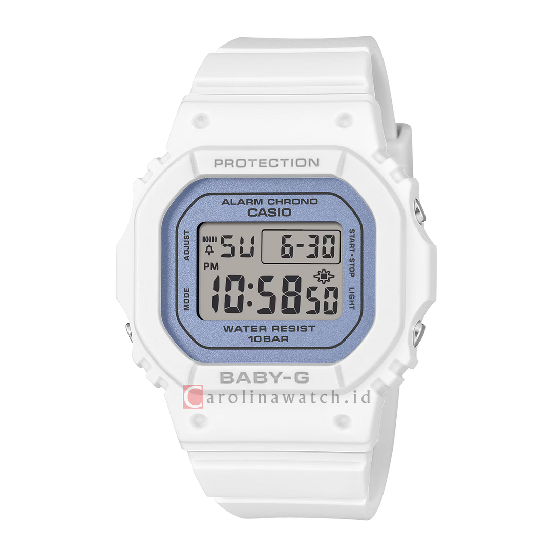 Jam Tangan CASIO BABY-G BGD-565SC-2B Women Digital Dial White Resin Band