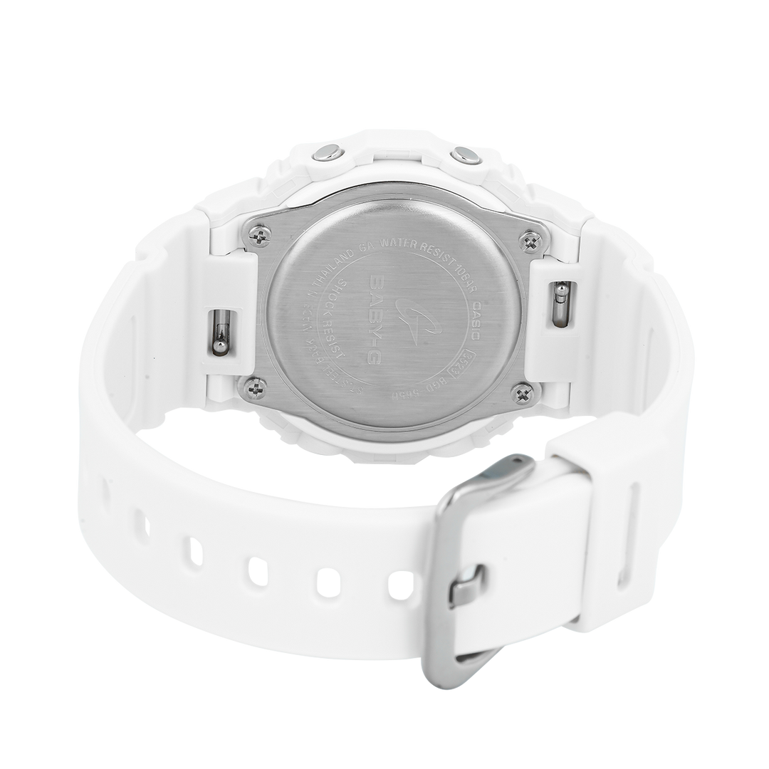 Jam Tangan Casio Baby-G BGD-565U-7D Women Digital Dial White Resin Band