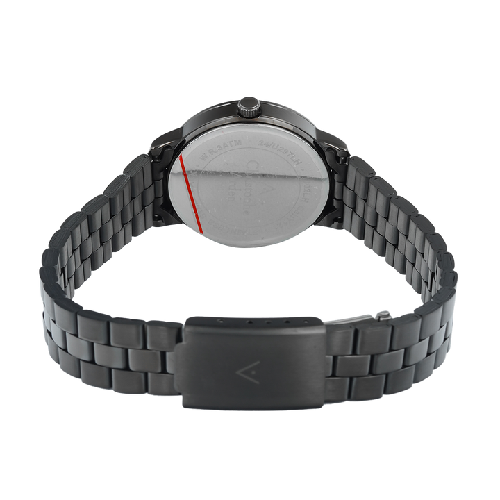 Jam Tangan Christophe Arden CA 1002 LHBIGDG Women Black Dial Black Stainless Steel Strap