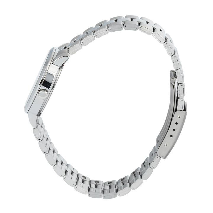 Jam Tangan Christophe Arden CA 1002 LHBSSBA Women Black Dial Stainless Steel Strap