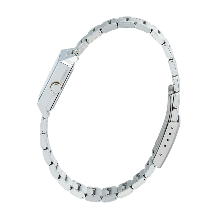 Jam Tangan Christophe Arden CA 1004 LHBSSBA Women Black Dial Stainless Steel Strap