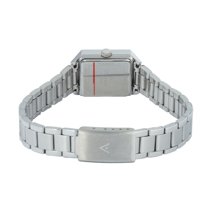 Jam Tangan Christophe Arden CA 1004 LHBSSBA Women Black Dial Stainless Steel Strap