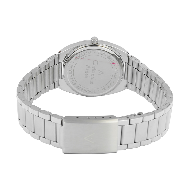 Jam Tangan Christophe Arden CA 1005 LHBSSLB Women Blue Dial Stainless Steel Strap
