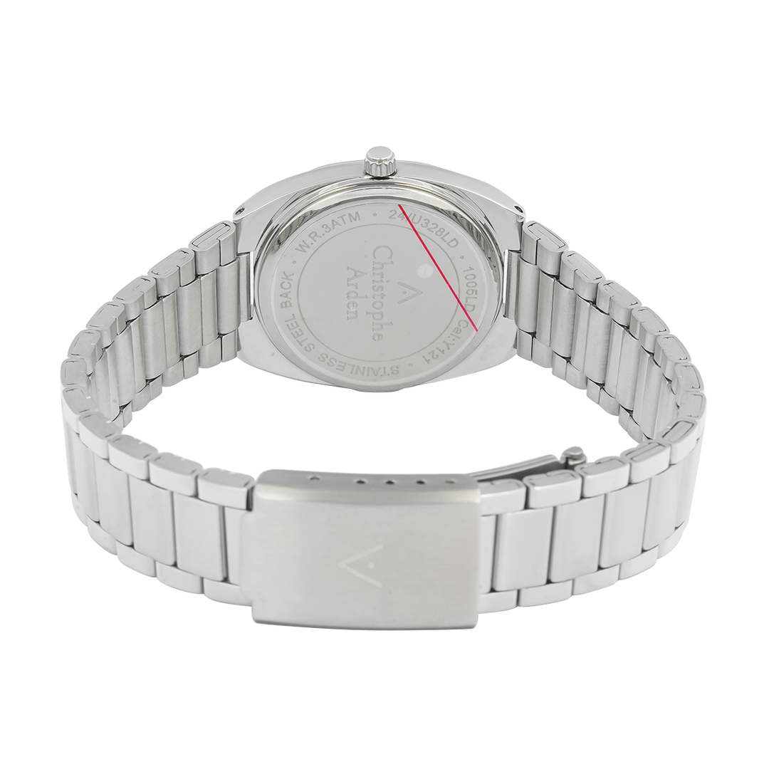 Jam Tangan Christophe Arden CA 1005 LHBSSPN Women Pink Dial Stainless Steel Strap