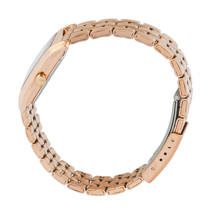 Jam Tangan Christophe Arden CA 1006 LHFRGSL Women Silver White Dial Rose Gold Stainless Steel Strap