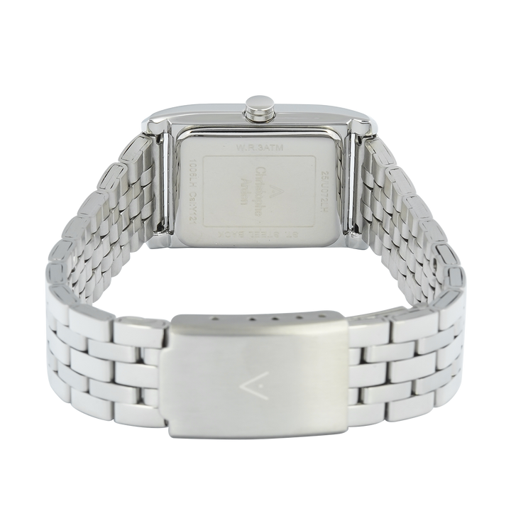 Jam Tangan Christophe Arden CA 1006 LHFSSBA Women Black Dial Stainless Steel Strap