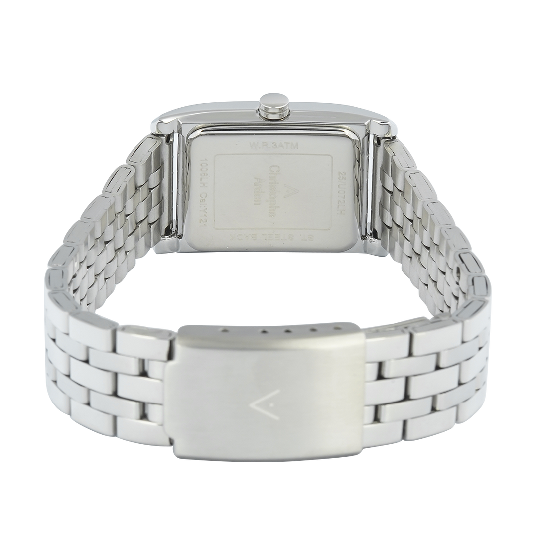 Jam Tangan Christophe Arden CA 1006 LHFSSSL Women Silver White Dial Stainless Steel Strap