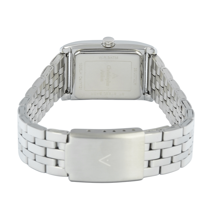 Jam Tangan Christophe Arden CA 1006 LHFSSSL Women Silver White Dial Stainless Steel Strap