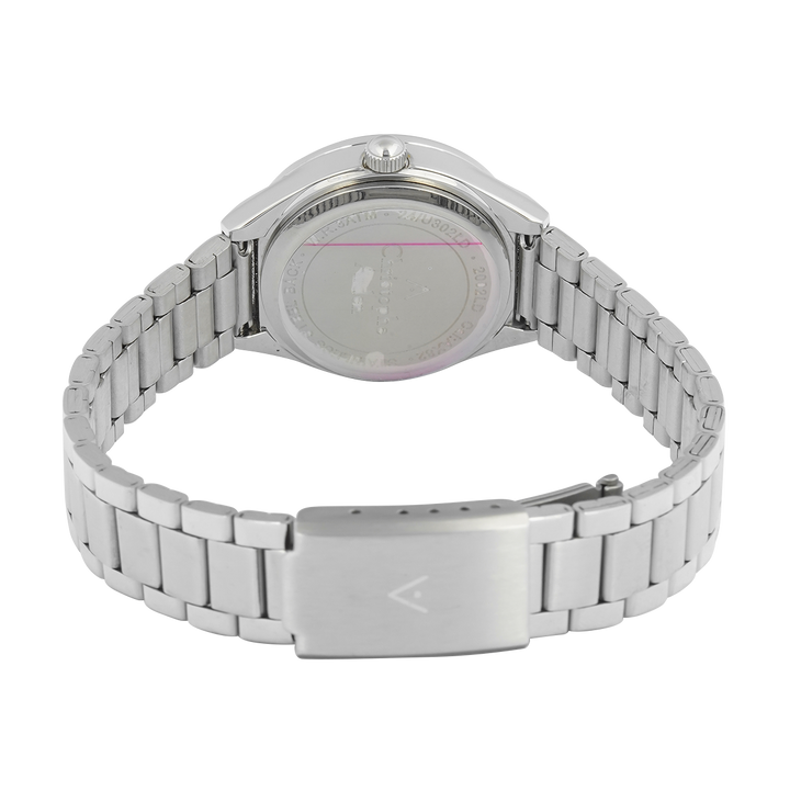 Jam Tangan Christophe Arden CA 2002 LDBSSPN Women Pink Dial Stainless Steel Strap
