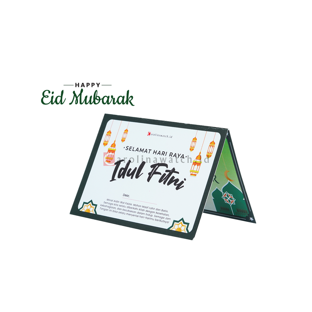 Kartu Ucapan / Greeting Card CAROLINAWATCH.ID (Eid Mubarak)
