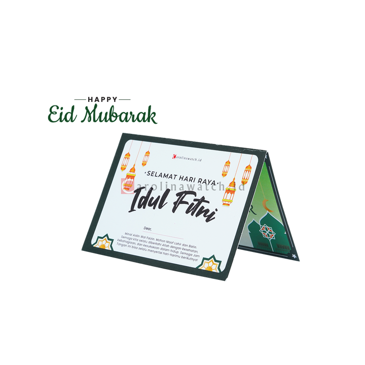 Kartu Ucapan / Greeting Card CAROLINAWATCH.ID (Eid Mubarak)