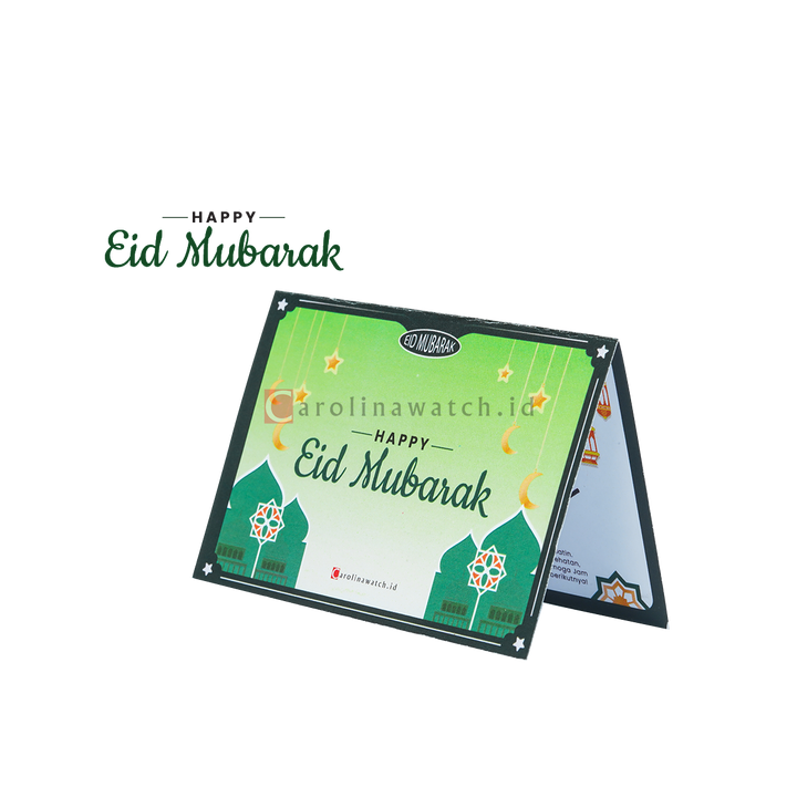 Kartu Ucapan / Greeting Card CAROLINAWATCH.ID (Eid Mubarak)