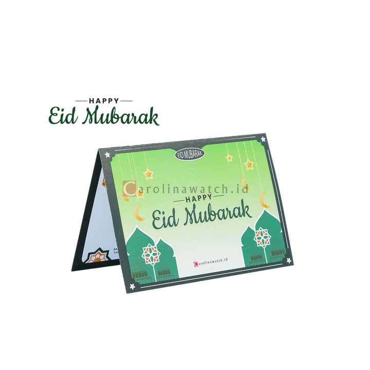 Kartu Ucapan / Greeting Card CAROLINAWATCH.ID (Eid Mubarak)
