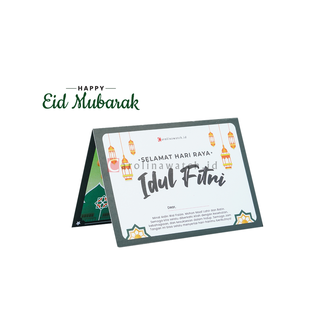 Kartu Ucapan / Greeting Card CAROLINAWATCH.ID (Eid Mubarak)