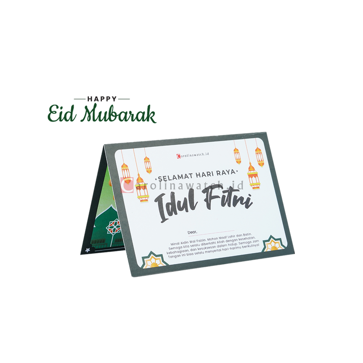 Kartu Ucapan / Greeting Card CAROLINAWATCH.ID (Eid Mubarak)