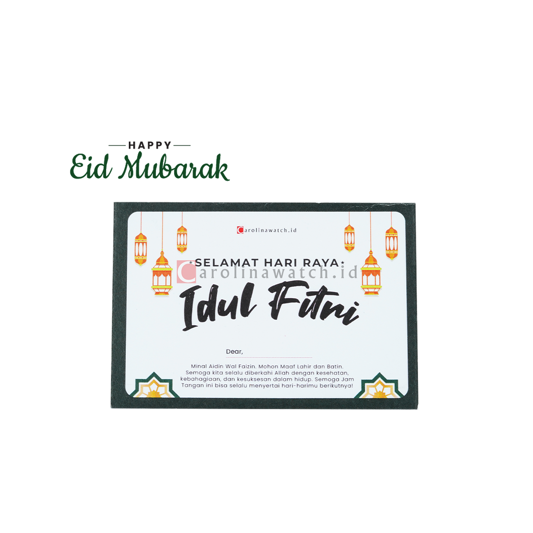 Kartu Ucapan / Greeting Card CAROLINAWATCH.ID (Eid Mubarak)