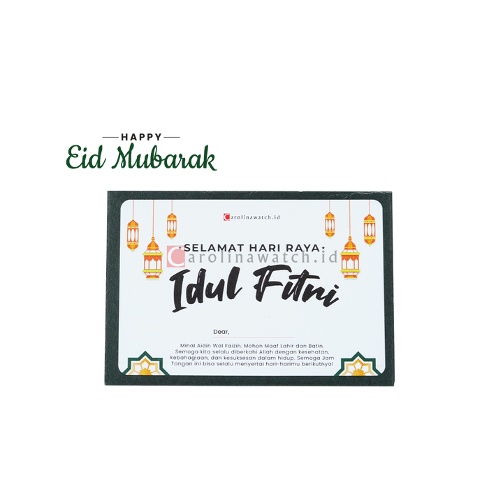 Kartu Ucapan / Greeting Card CAROLINAWATCH.ID (Eid Mubarak)