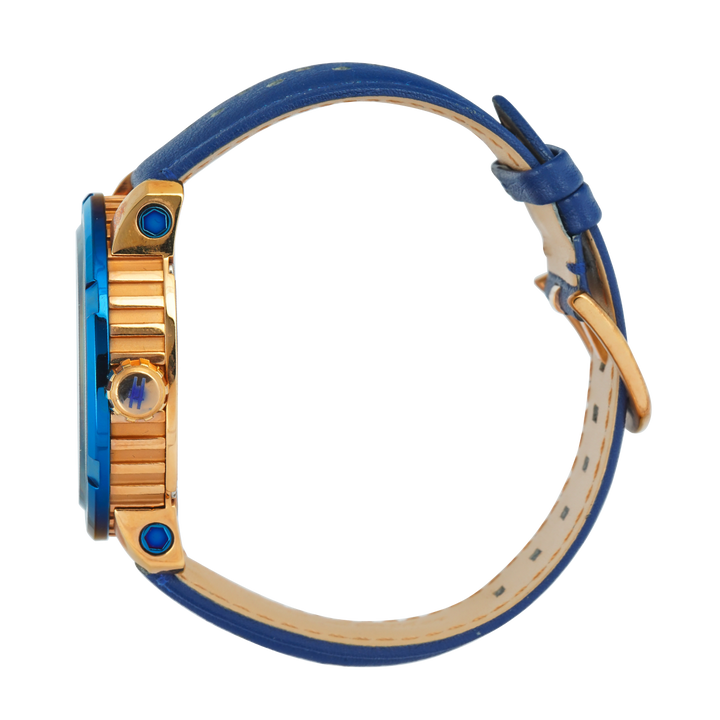 Jam Tangan CONDOTTI PROSSIMO CN1047-BL04-L04 Men Blue Dial Blue Leather Strap