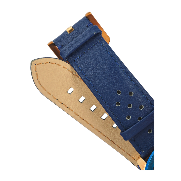 Jam Tangan CONDOTTI PROSSIMO CN1047-BL04-L04 Men Blue Dial Blue Leather Strap