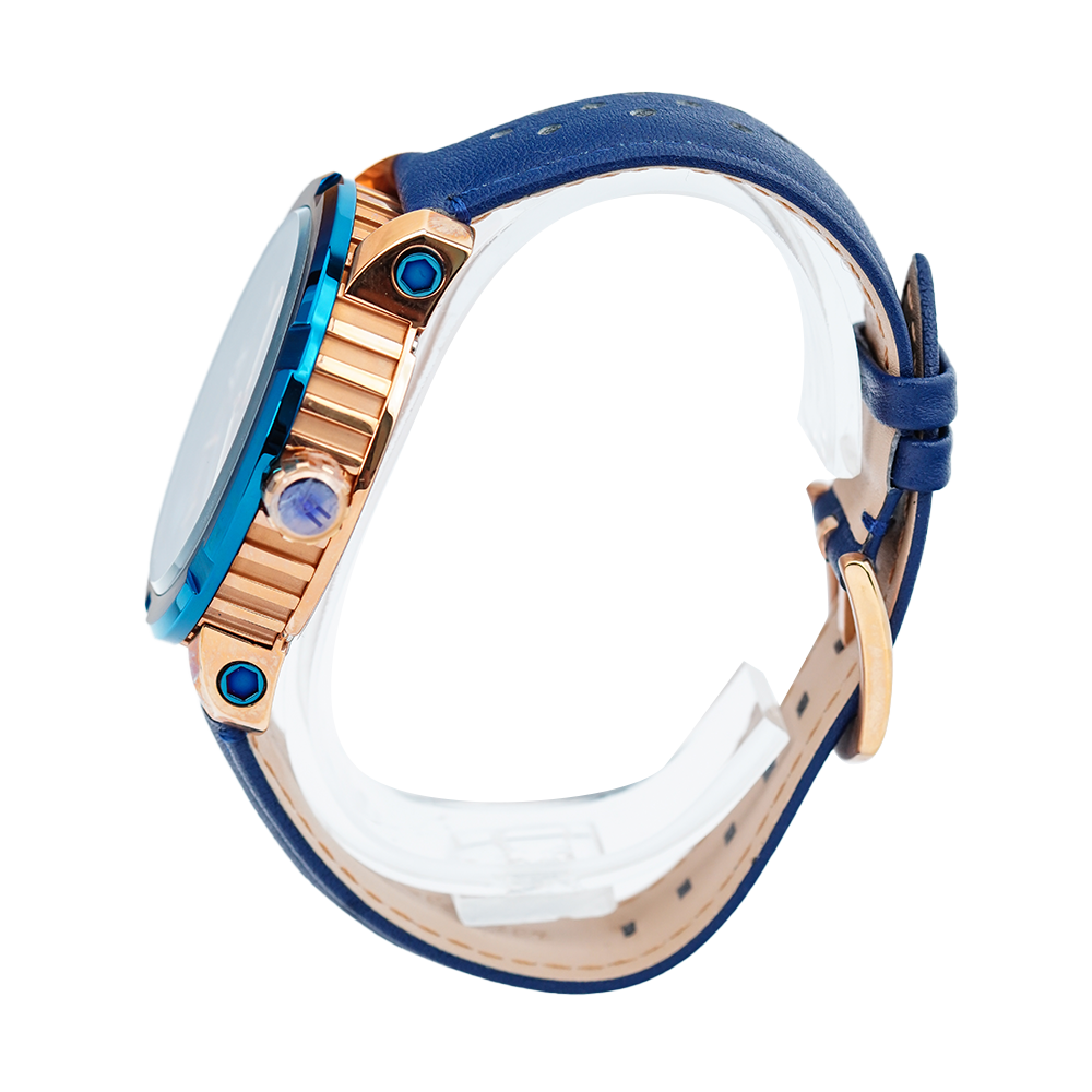 Jam Tangan CONDOTTI PROSSIMO CN1047-BL04-L04 Men Blue Dial Blue Leather Strap