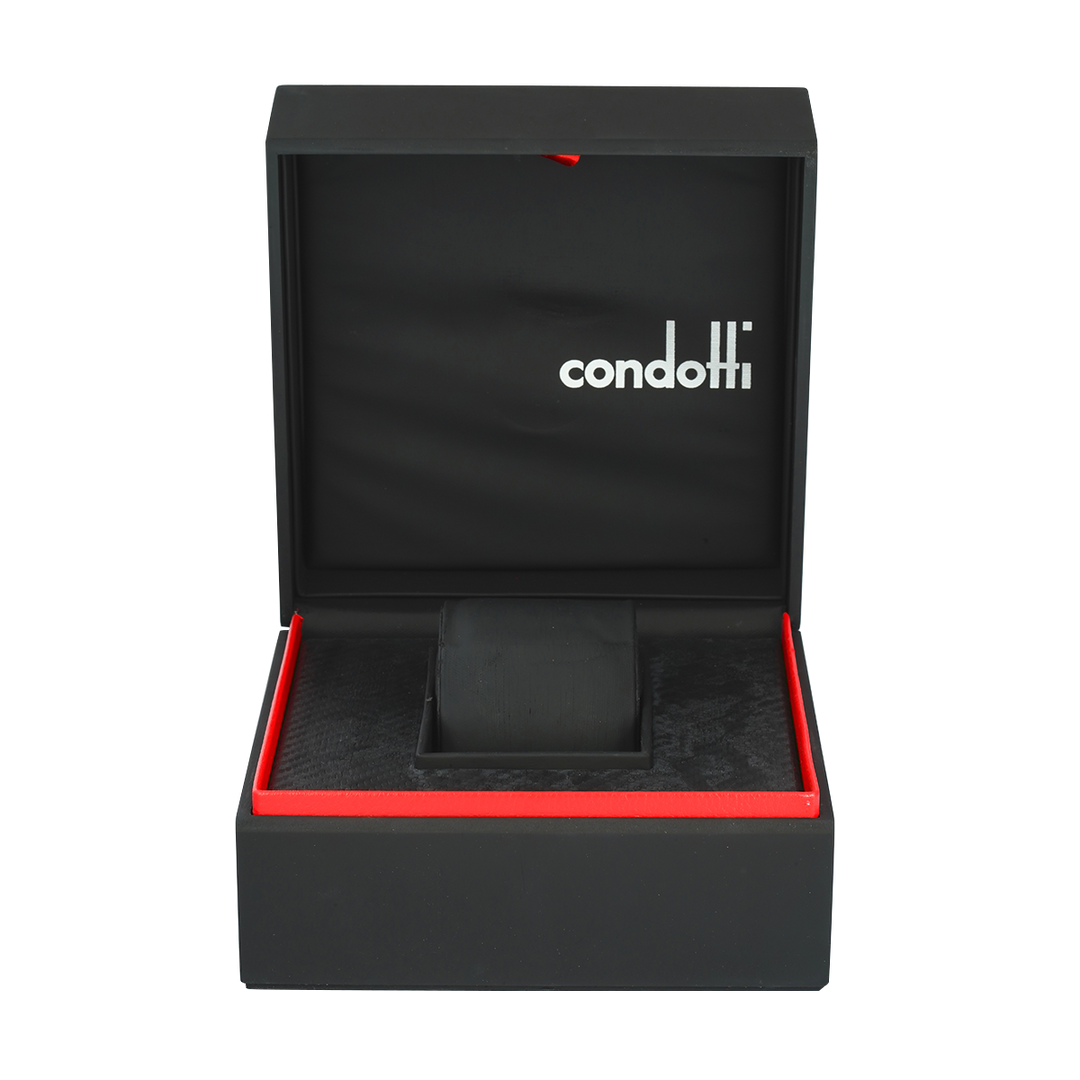 Jam Tangan CONDOTTI PROSSIMO CN1047-BL04-L04 Men Blue Dial Blue Leather Strap