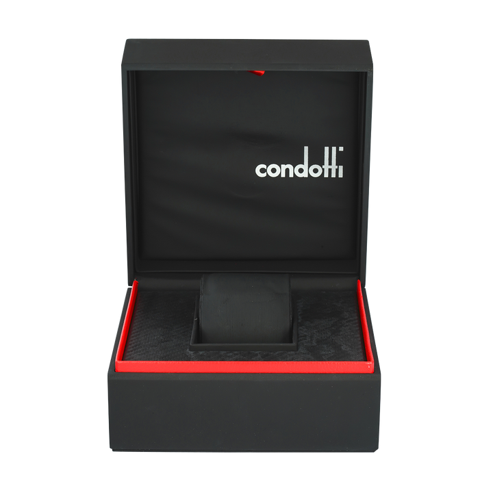 Jam Tangan CONDOTTI PROSSIMO CN1047-BL04-L04 Men Blue Dial Blue Leather Strap