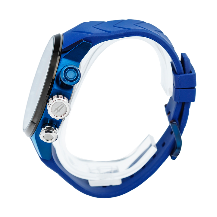 Jam Tangan CONDOTTI VIGOROSO CN1111-BL04-L03 Men Blue Dial Blue Rubber Strap