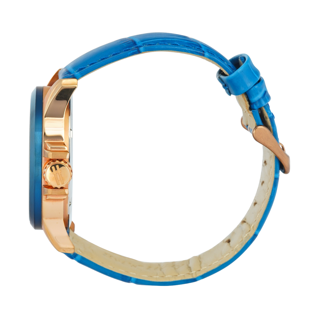 Jam Tangan CONDOTTI AUDACE CN3063-BL04-L04 Men Blue Dial Blue Leather Strap