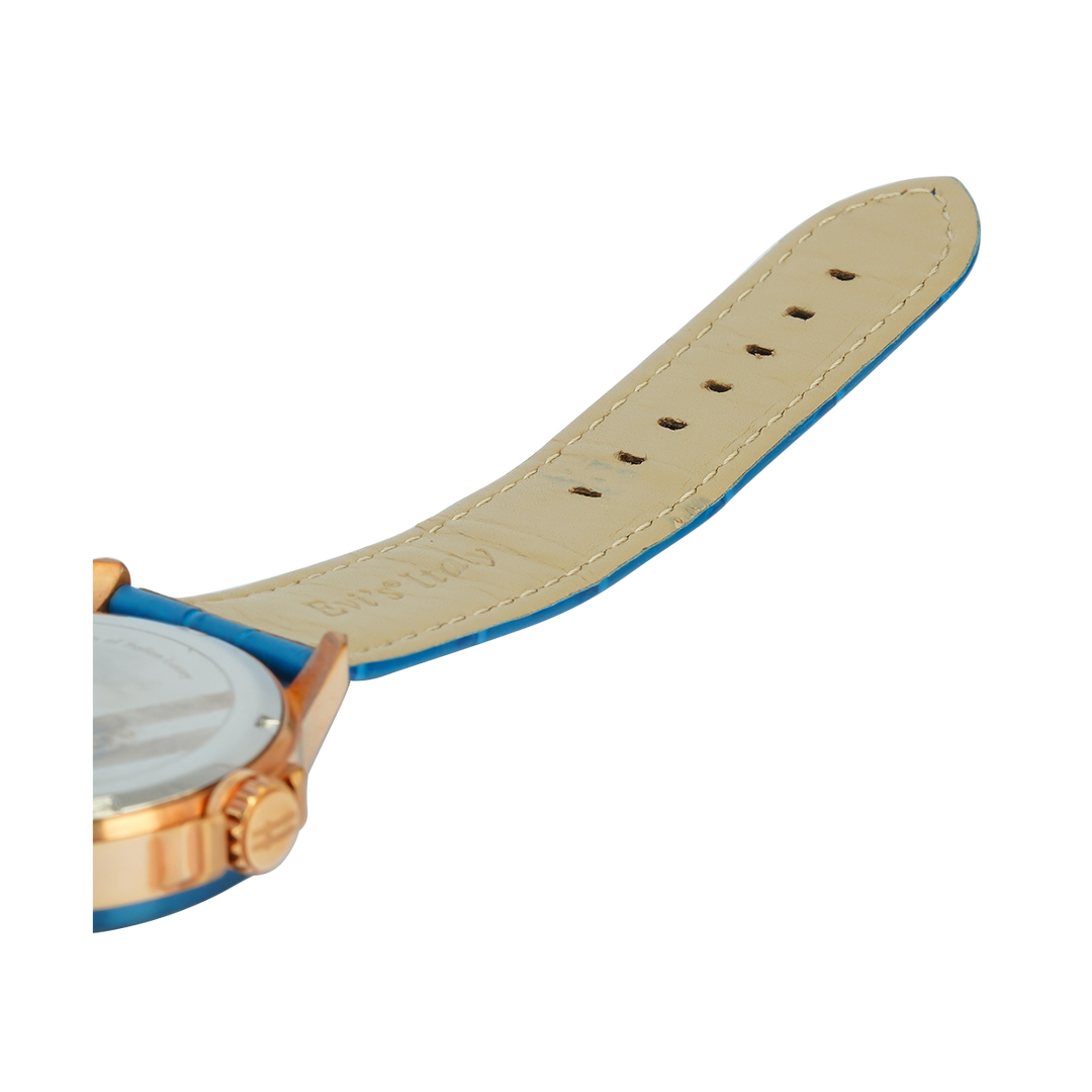 Jam Tangan CONDOTTI AUDACE CN3063-BL04-L04 Men Blue Dial Blue Leather Strap