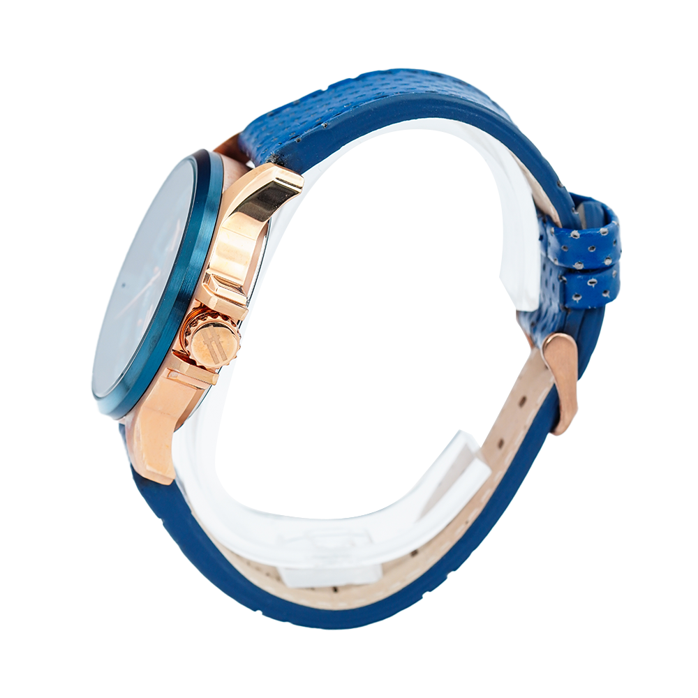 Jam Tangan CONDOTTI AUDACE CN3063-BL04-L04 Men Blue Dial Blue Leather Strap