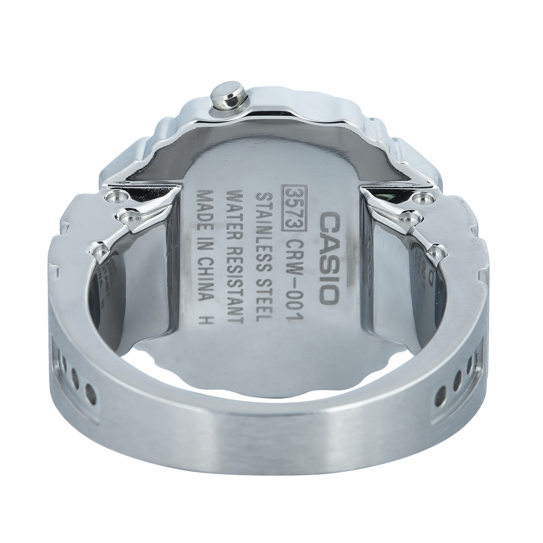 Jam Tangan Casio Ring Watch CRW-001-1D Digital Dial 50th Anniversary Ring Watch