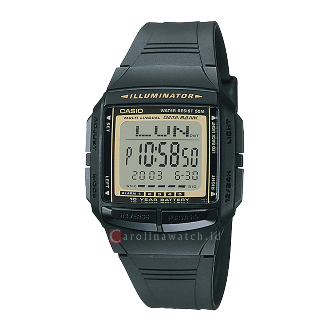 Jam Tangan Casio General DB-36-9A Unisex Digital Dial Black Resin Band