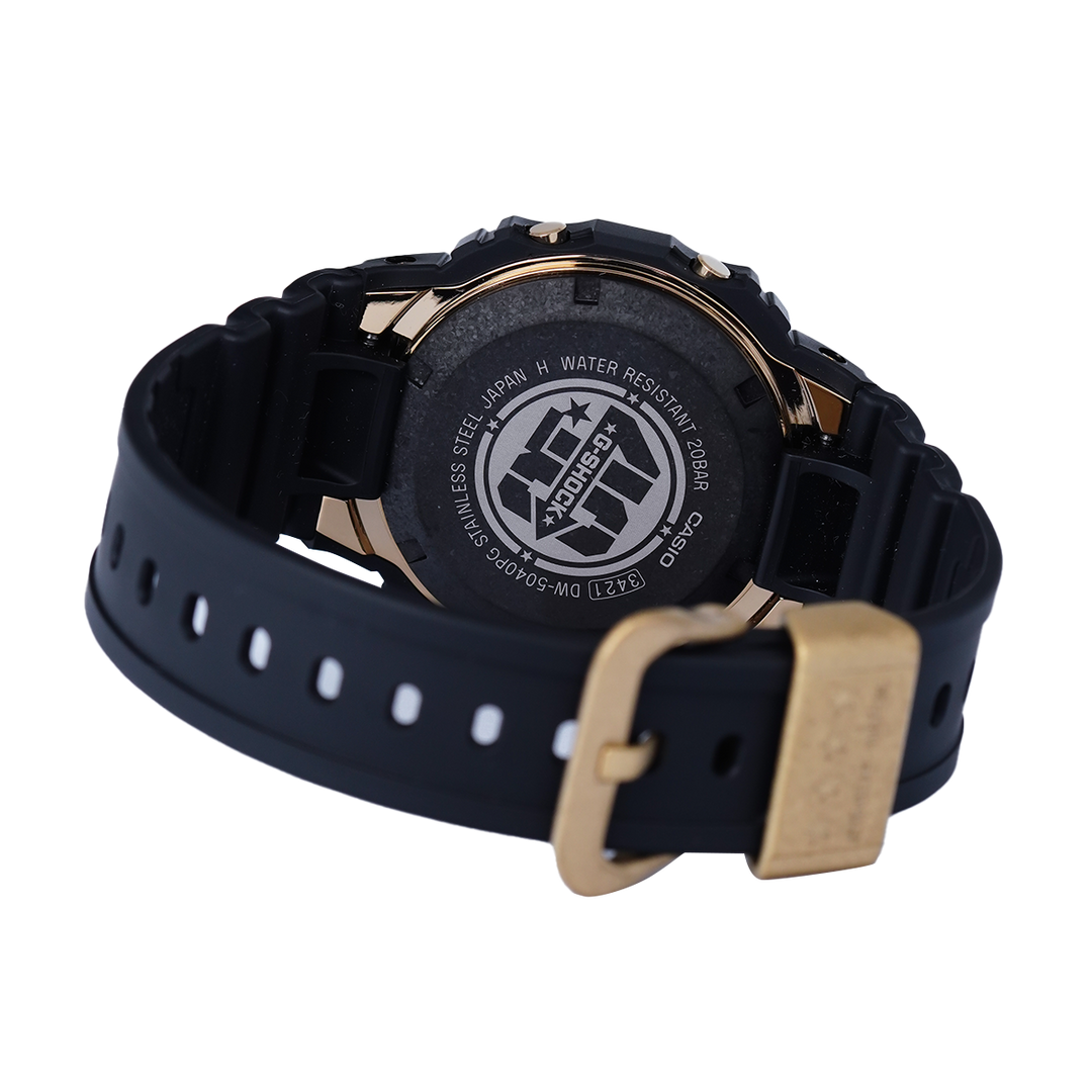 Jam Tangan Casio G-Shock DW-5040PG-1D Men 40th Anniversary Recrystallized Black Resin Band Limited Edition