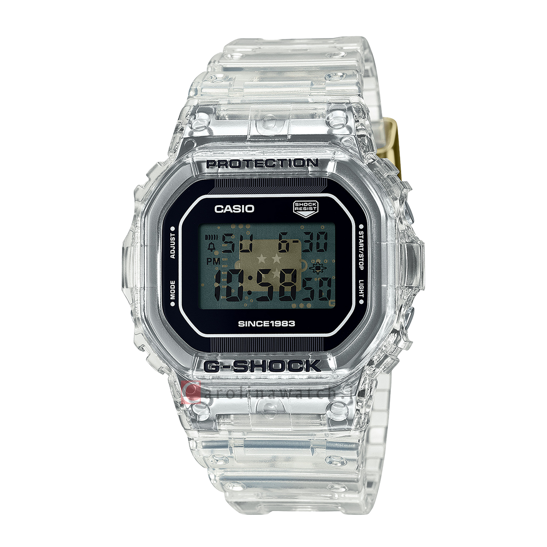 Jam Tangan Casio G Shock DW 5040RX 7D Men 40th Anniversary Clear