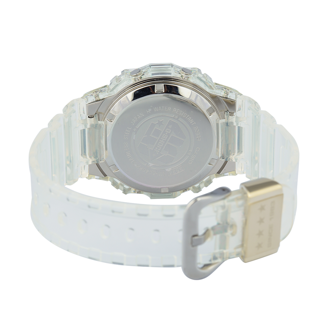 Jam Tangan Casio G-Shock DW-5040RX-7D Men 40th Anniversary Clear Remix White Transparent Resin Band Limited Edition