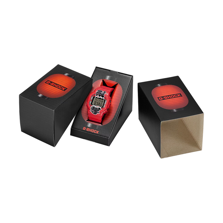 Jam Tangan Casio G-Shock DW-5600AKA-4D Akachochin Model Men Digital Dial Red Resin Band