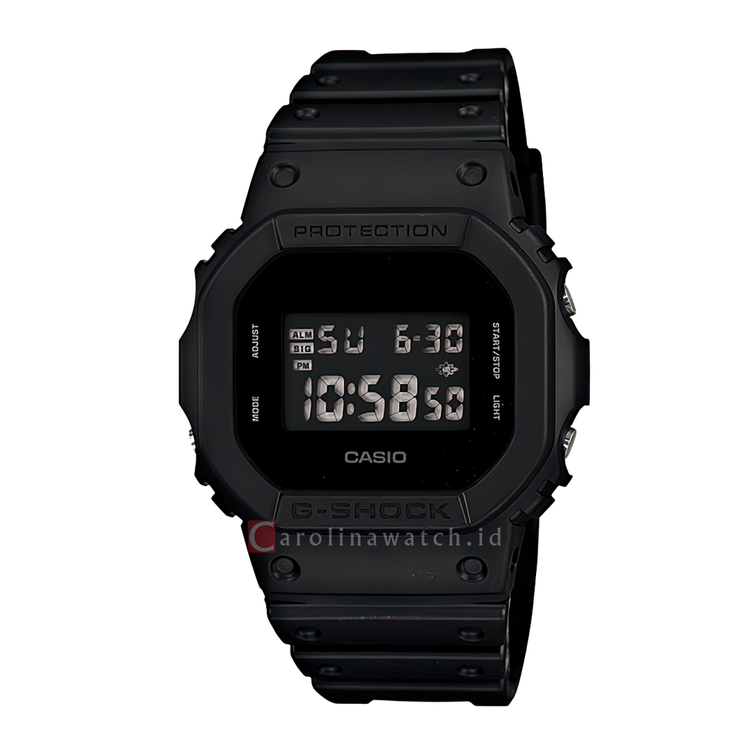 Jam Tangan CASIO G-SHOCK DW-5600BB-1D Men Digital Dial Black Resin Band