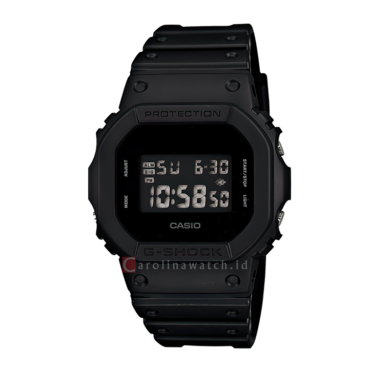 Jam Tangan CASIO G-SHOCK DW-5600BB-1D Men Digital Dial Black Resin Band