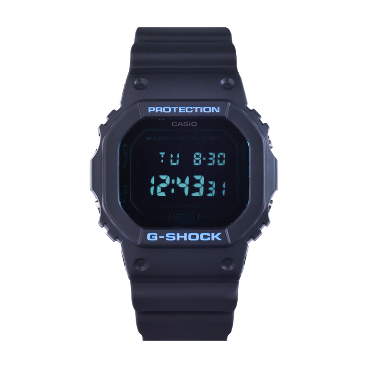 Jam Tangan Casio G-Shock DW-5600BBM-1D Special Color Models Men Digital Dial Black Resin Band