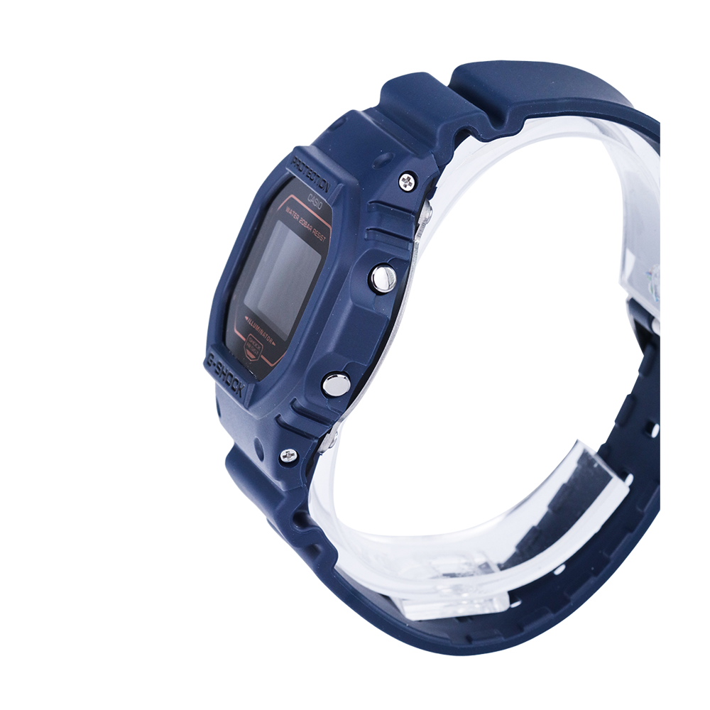 Jam Tangan Casio G-Shock DW-5600BBM-2D Special Color Models Men Digital Dial Blue Resin Band