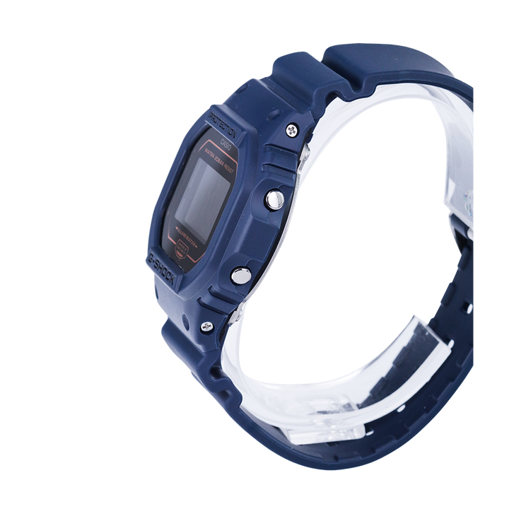 Jam Tangan Casio G-Shock DW-5600BBM-2D Special Color Models Men Digital Dial Blue Resin Band