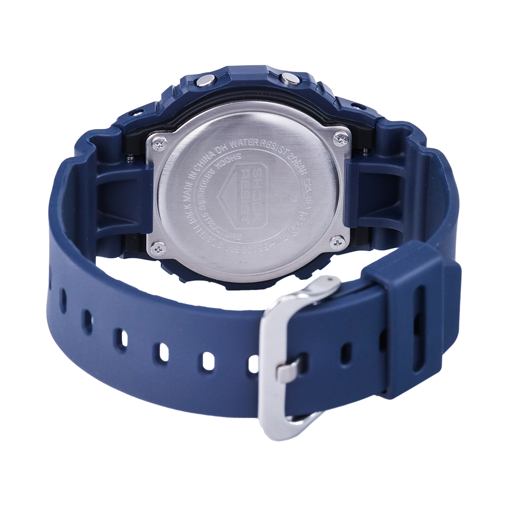 Jam Tangan Casio G-Shock DW-5600BBM-2D Special Color Models Men Digital Dial Blue Resin Band