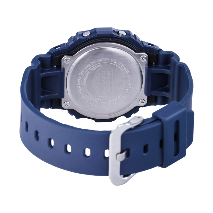 Jam Tangan Casio G-Shock DW-5600BBM-2D Special Color Models Men Digital Dial Blue Resin Band