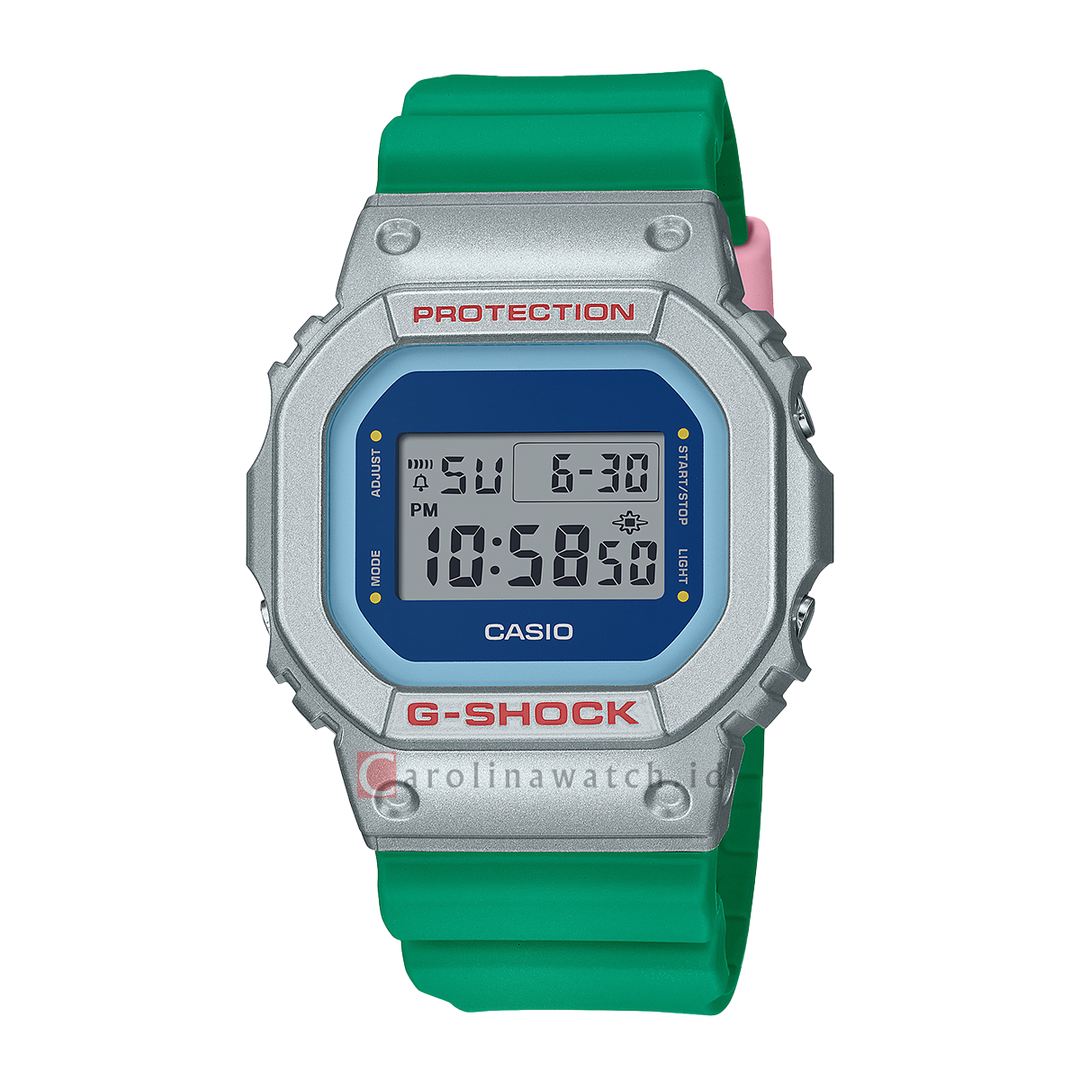 Jam Tangan Casio G-Shock DW-5600EU-8A3 Euphoria Series Men Digital Dial Castleton Green Resin Band