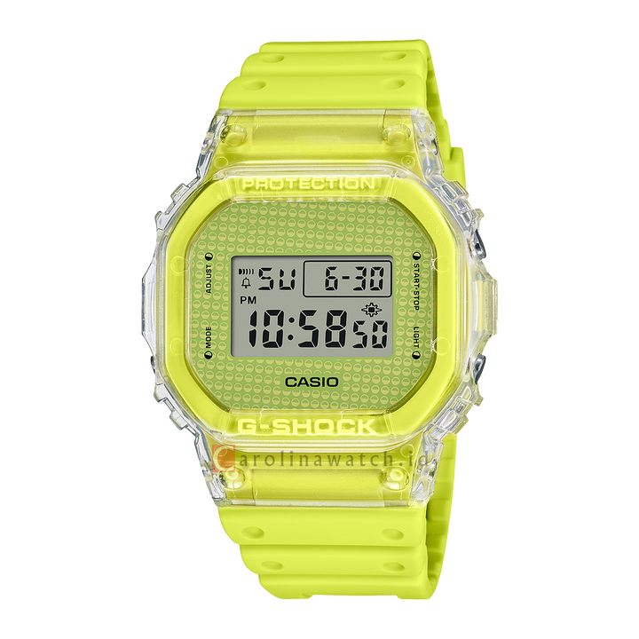 Jam Tangan CASIO G SHOCK Lucky Drop Series Inspired Capsule Toy Vending Machines DW-5600GL-9D Men Digital Dial Green Resin Band